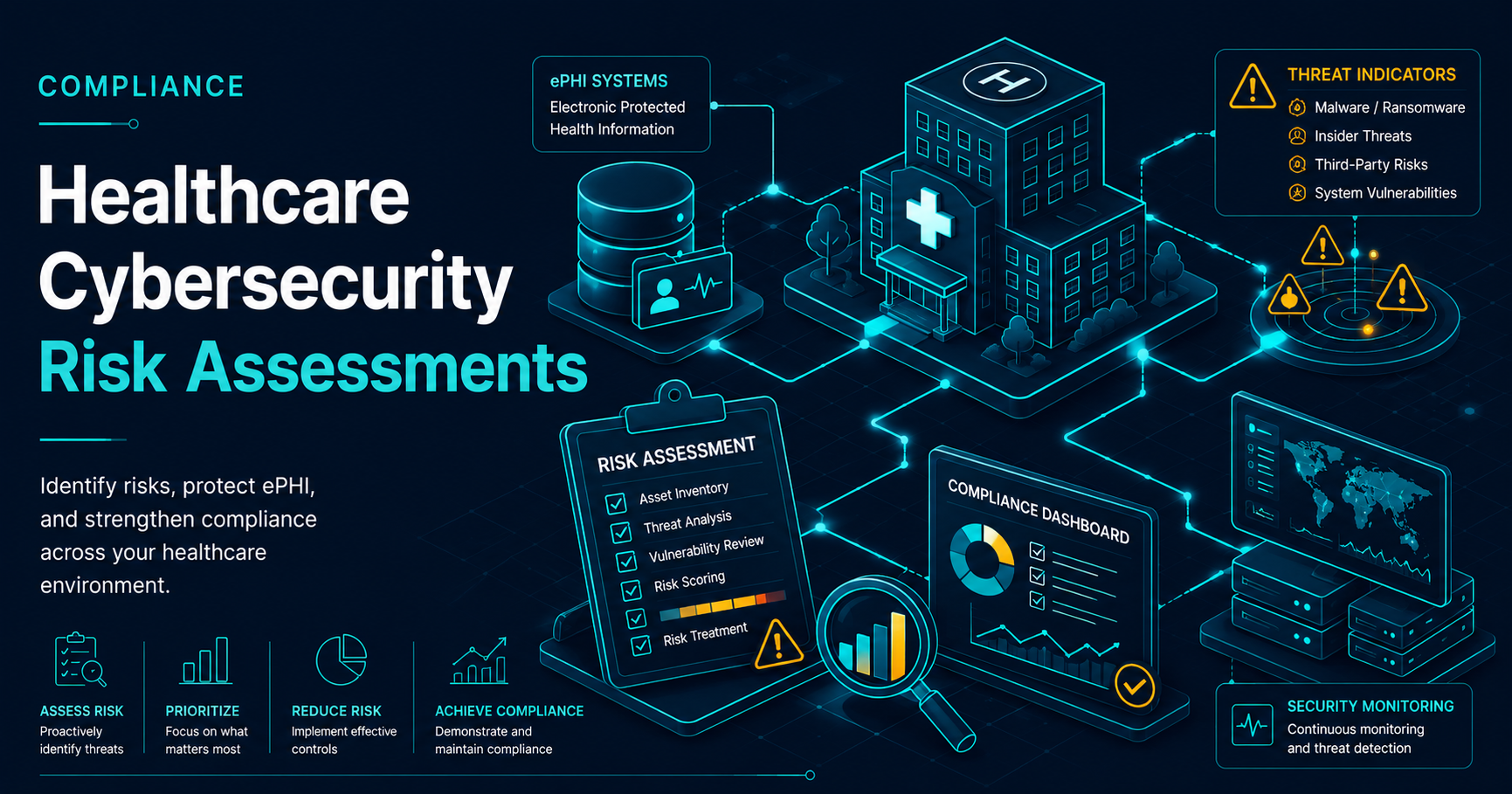 Healthcare cybersecurity risk assessment framework