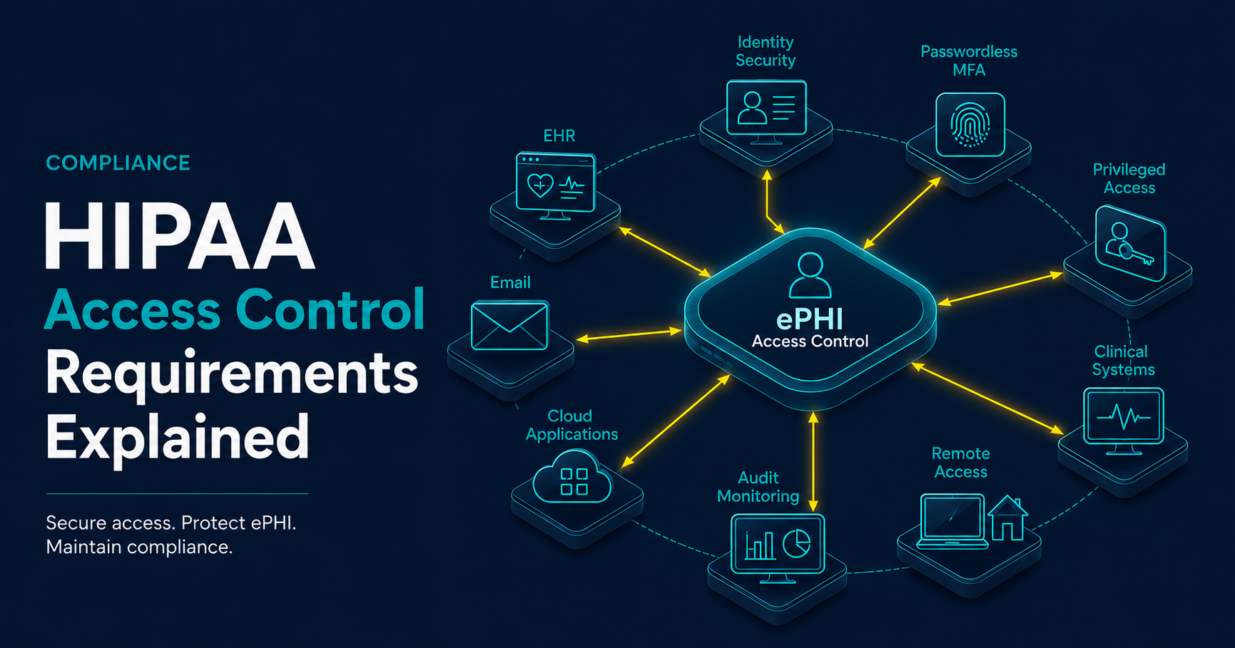 HIPAA access control requirements framework