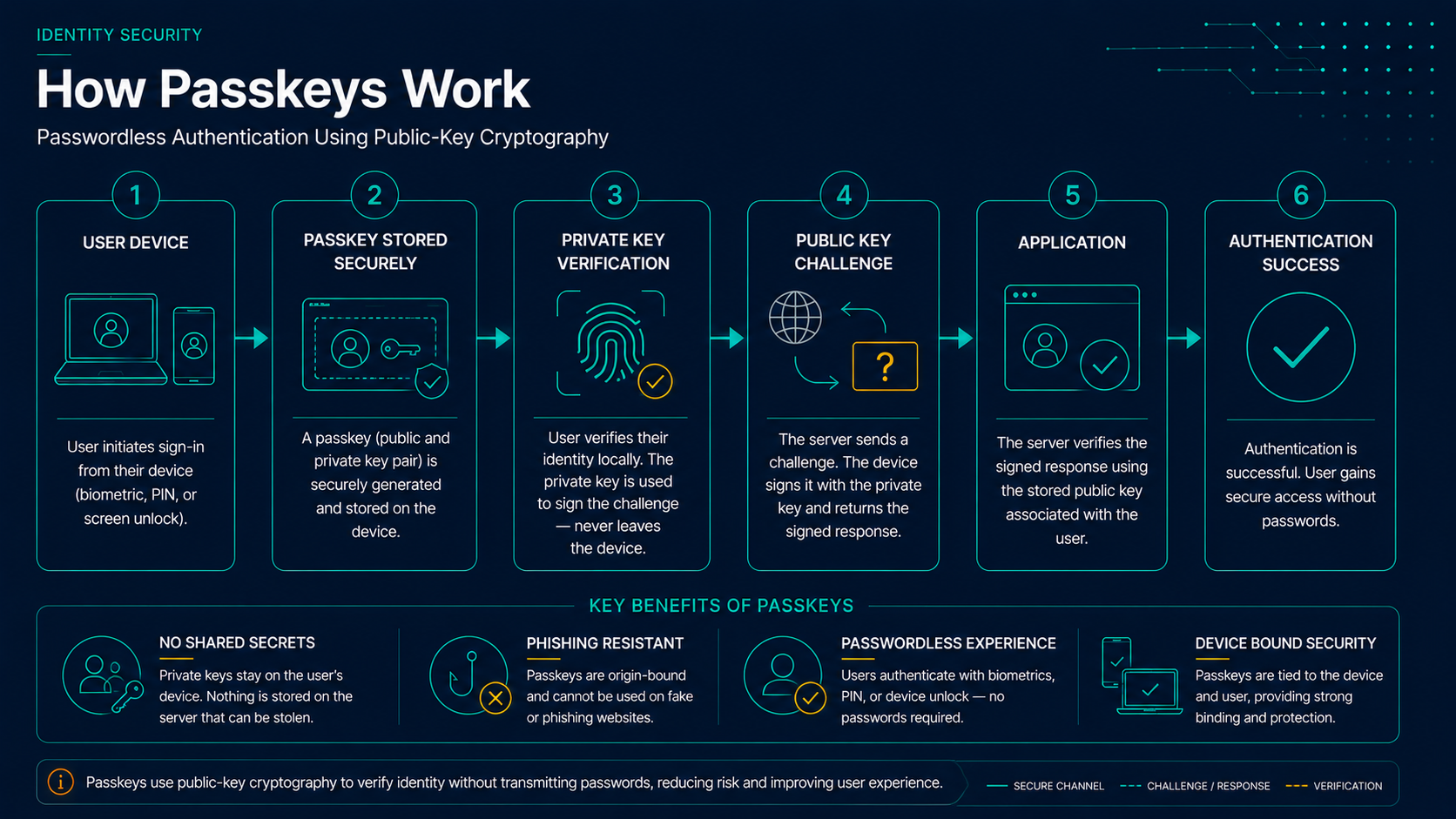Passkey authentication flow